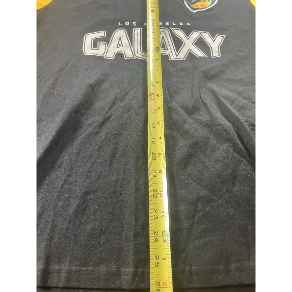 NEW Los Angeles Galaxy T-shirt MLS Soccer Black Logo Men's Small New With Tags